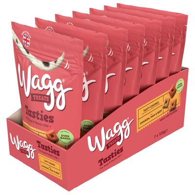 Wagg Tasties -makeiset kanan, kinkun ja naudanlihan kera