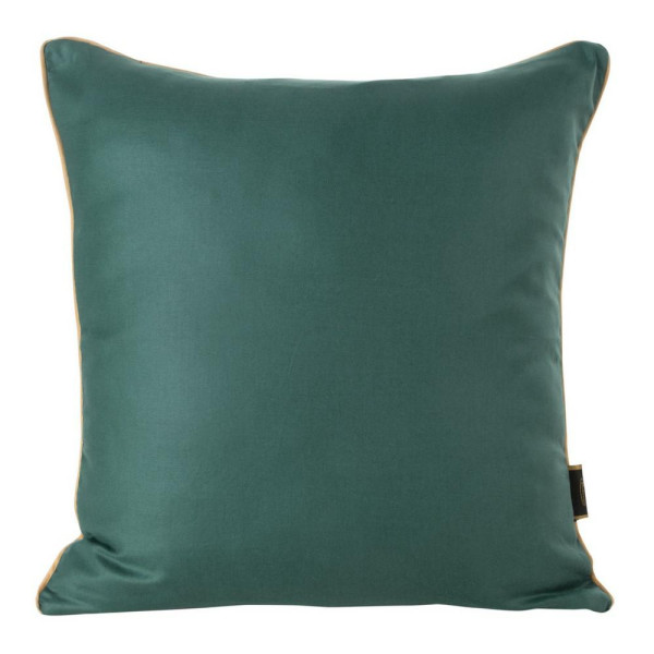 Poszewka 45x45 Premium 7 zielona szałwiowa złota lamówka