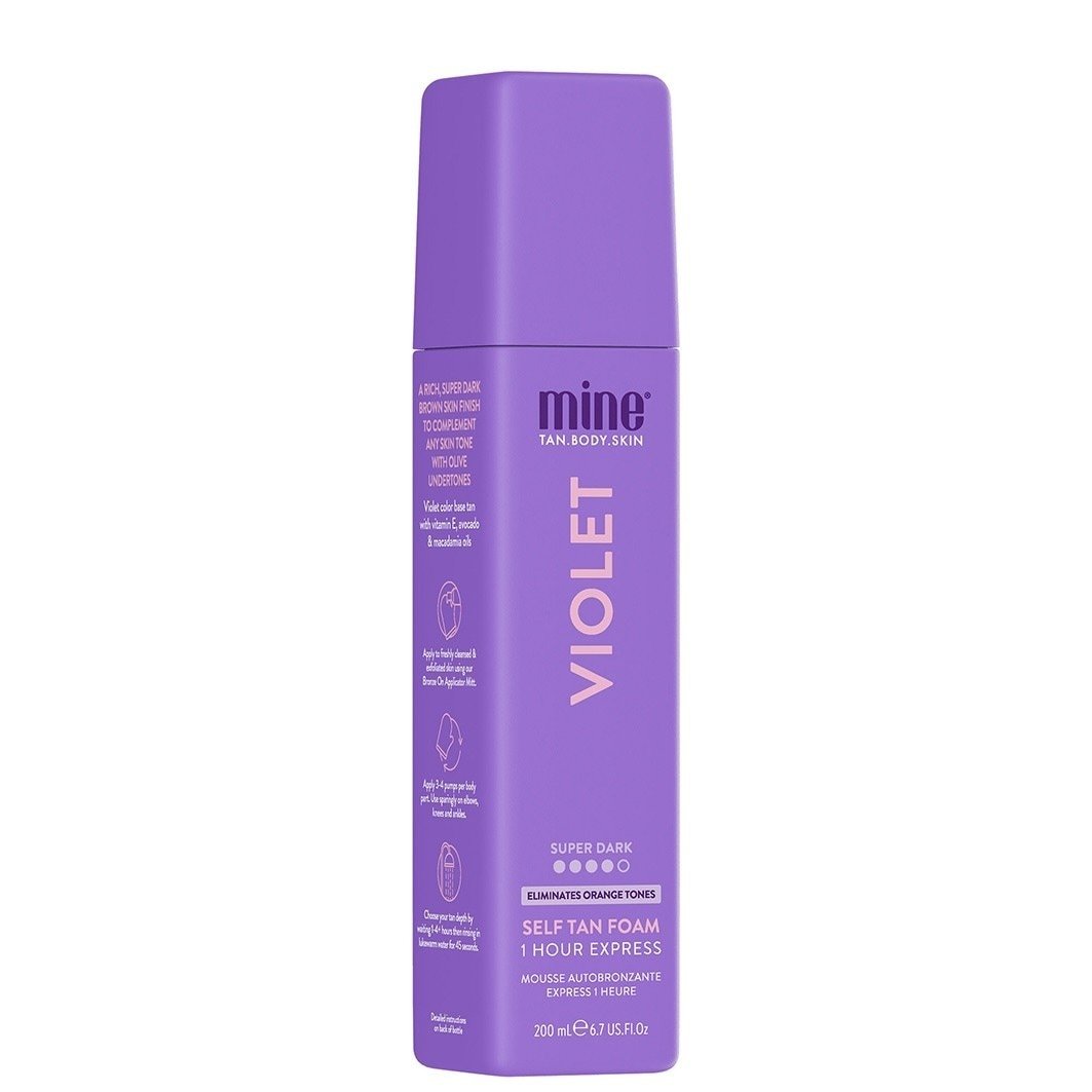MineTan pašiedeguma krāsu kolekcija Violet - 200 ml