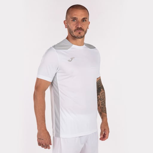 Camiseta Manga Corta Joma Championship Vi Blanco Gris