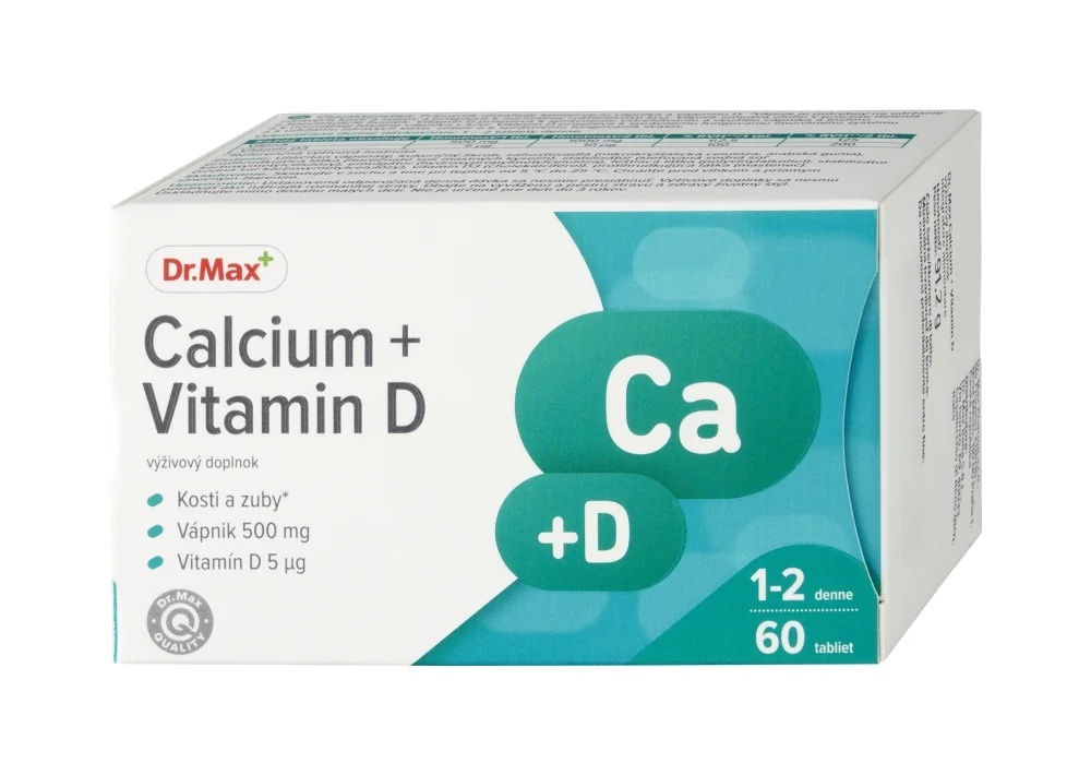 DR. MAX Calcium + Vitamine D, 60 tabletten calcium en vitamine D