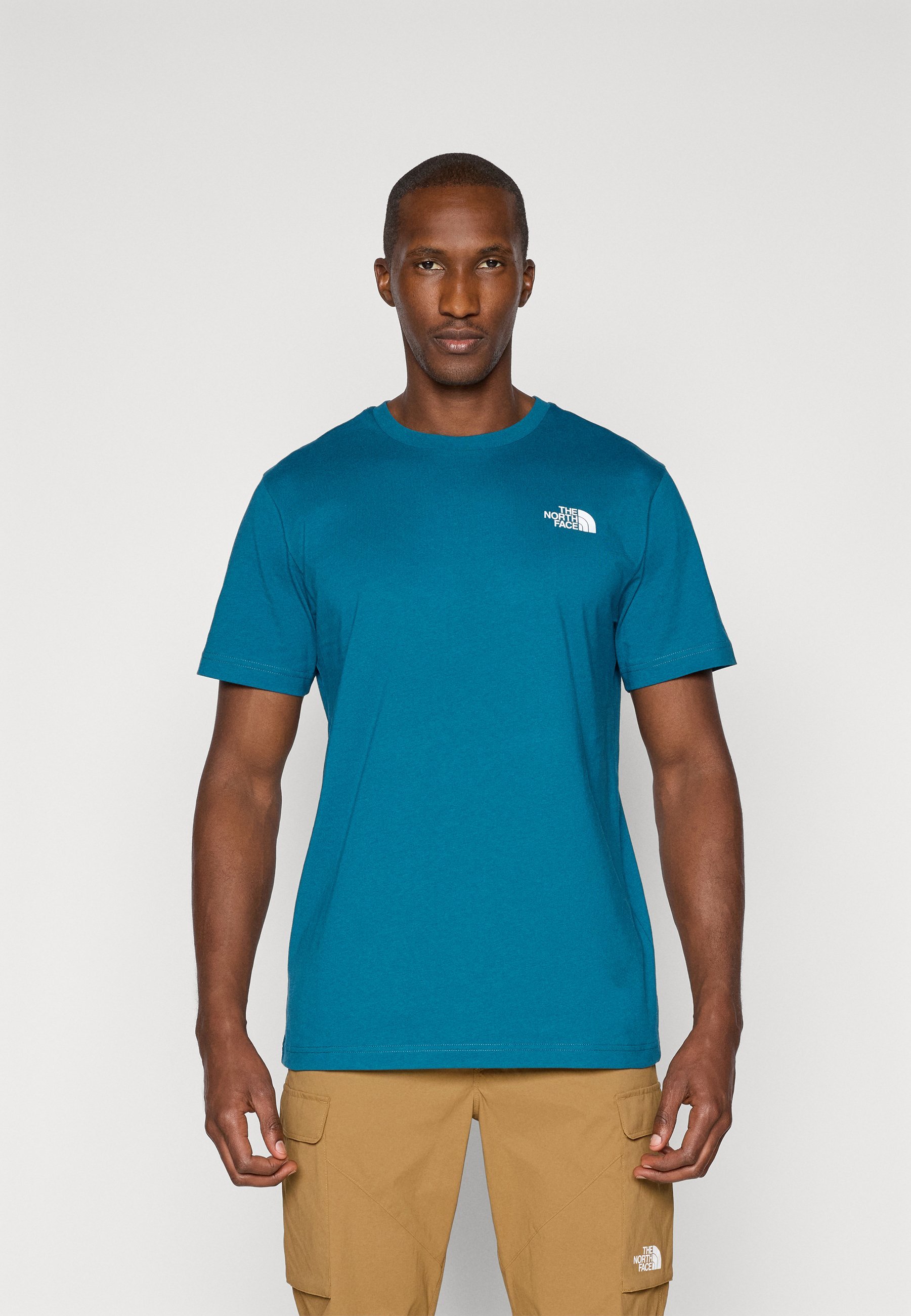 The North Face M SS BOX NSE TEE - T-shirt met print - minerale inkt/rood