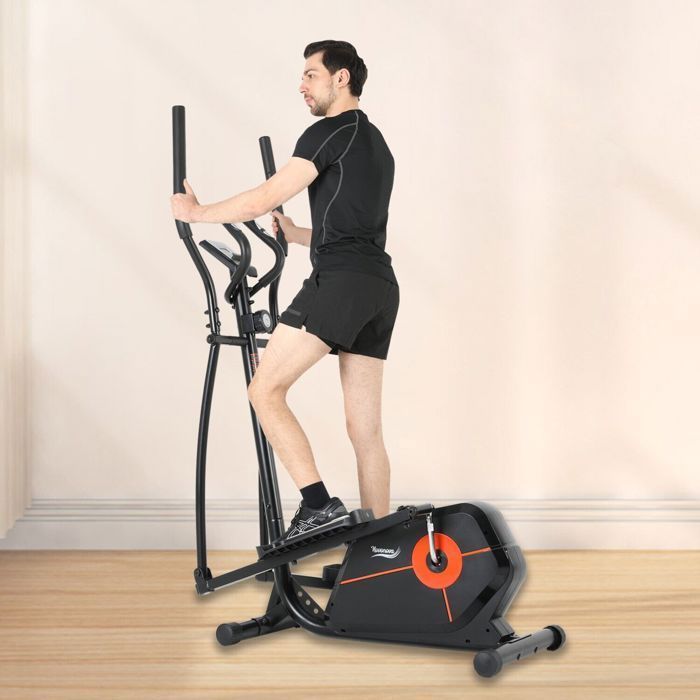 Novonova Magnetic Home Elliptical Trainer, LCD Screen, 8 Resistance Levels, Magnetic Flywheel, NV-9304