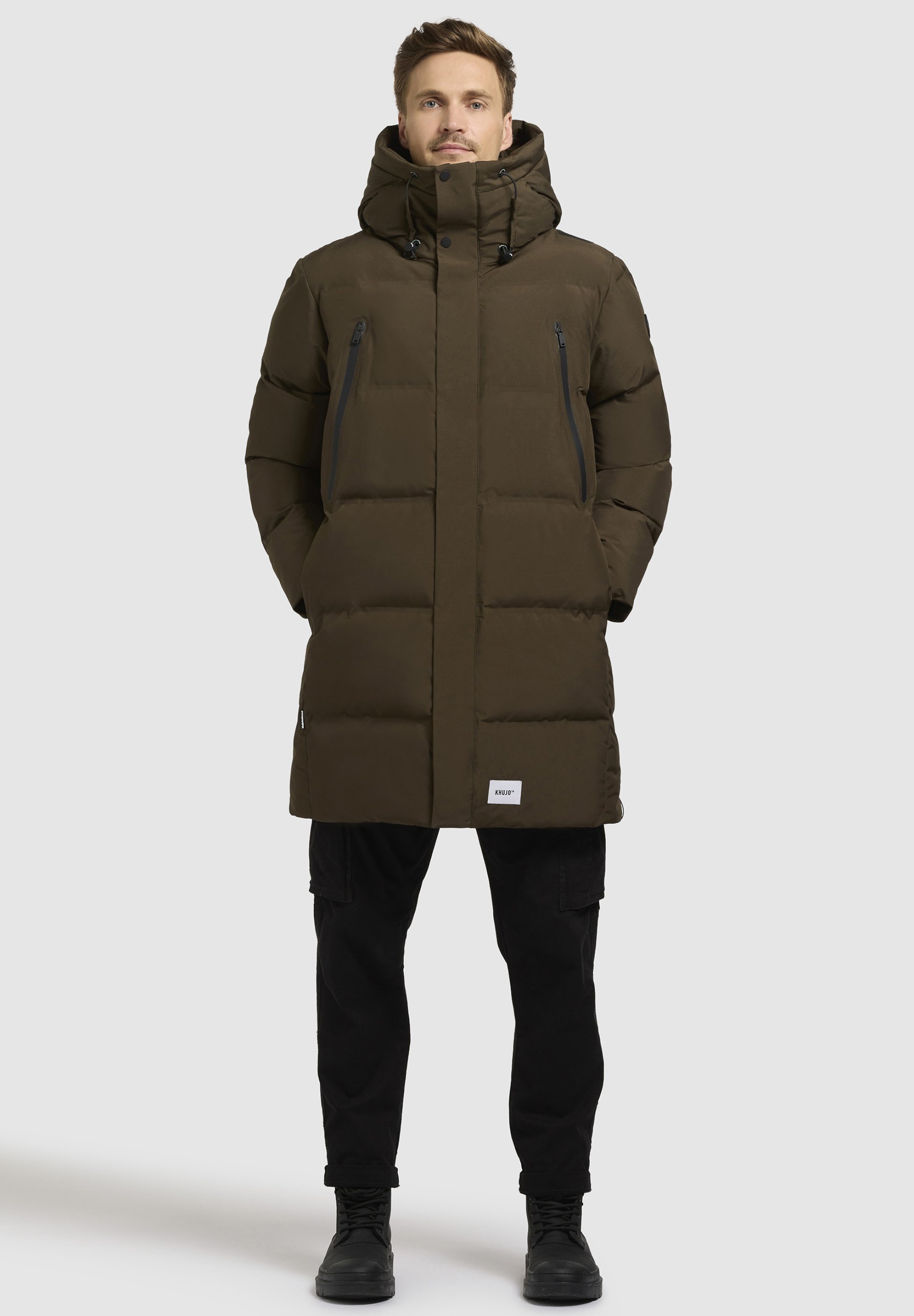 khujo MORSE2 - Cappotto invernale - oliva scuro