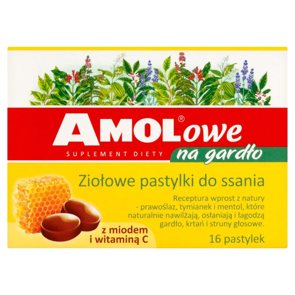 Amolowe na Gardło, Pastylki do ssania z miodem i witaminą C