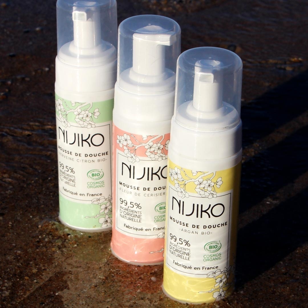NIJIKO Mousse de Douche Bio à l'Argan