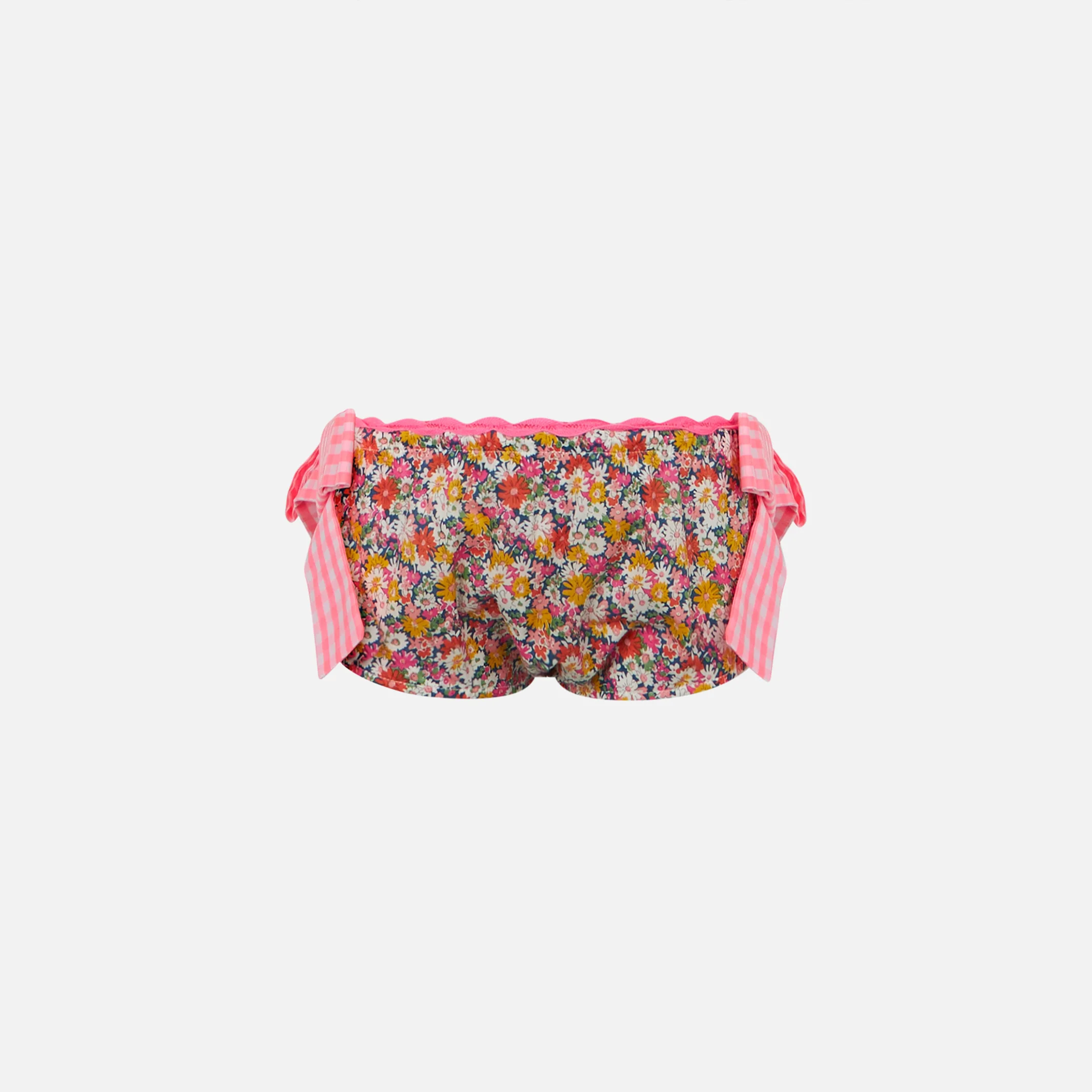 Meisjeszwembroekje met veelkleurig bloemenpatroon