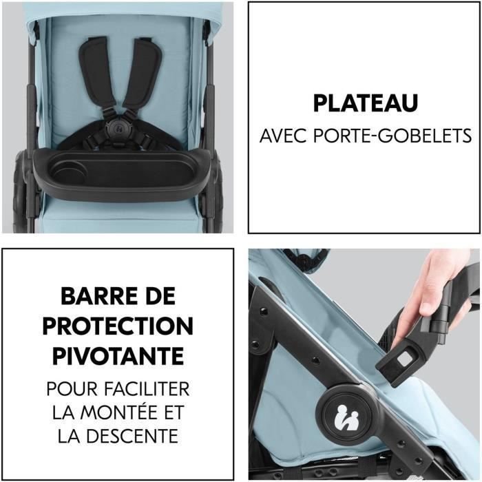 HAUCK - Passeggino compatto - SHOP N CARE - 4 ruote - Blu