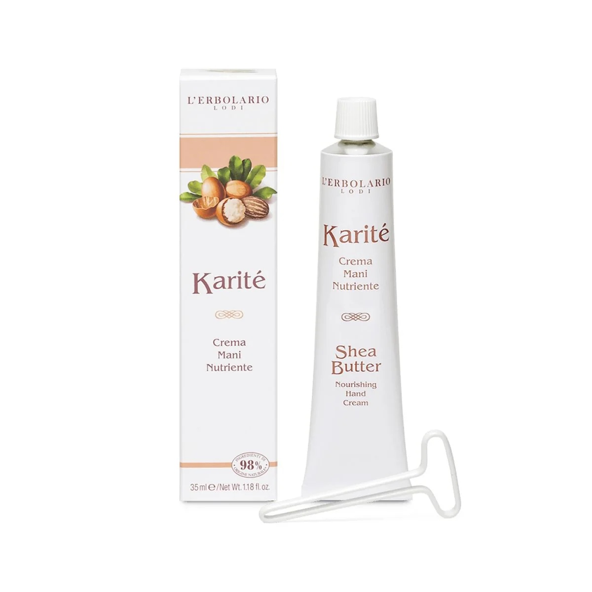 L'ERBOLARIO Crème mains nourrissante au beurre de karité L'Erbolario 35 ml Légère et nourrissante