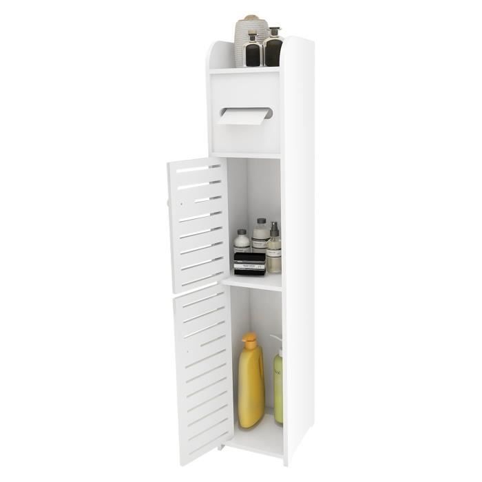 Mueble de baño Shenglimeii Estante de almacenamiento blanco Para baño, sala de estar, cocina, etc.