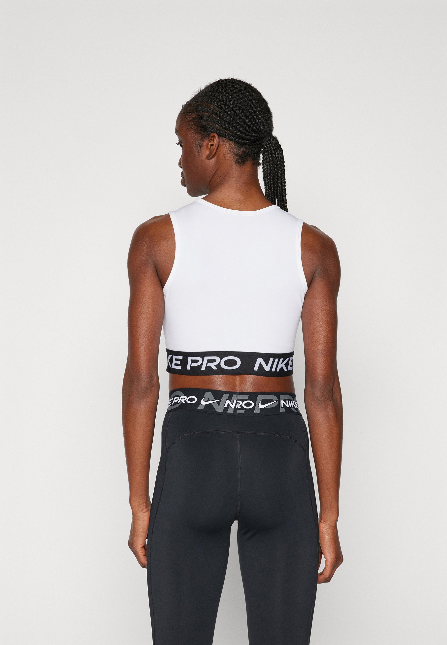 Débardeur court Nike Performance - Blanc/Noir