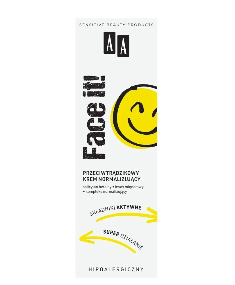 AA Face It! Przeciwtrądzikowy krem normalizujący