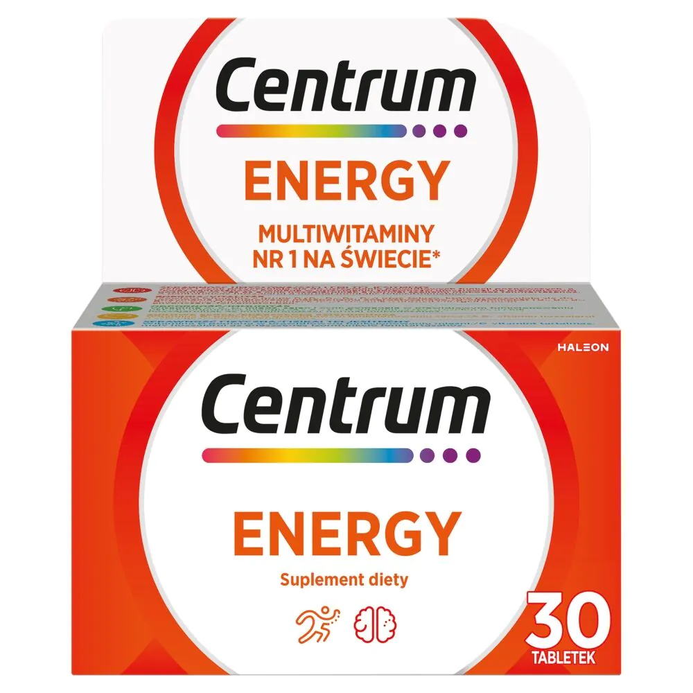 Centrum Energy, Zestaw witamin i minerałów, Tabletki