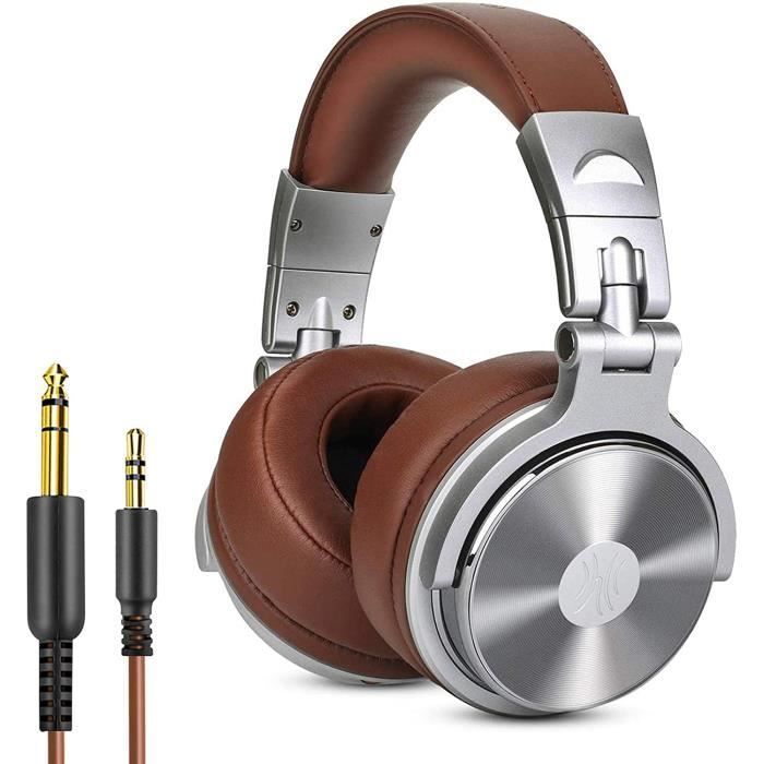 Casque DJ Fermé, OneOdio Pro30 Casque Filaire Casque Studio Casque de Monitoring Casque Audio Filaire avec Les Haut-Parleurs de 50