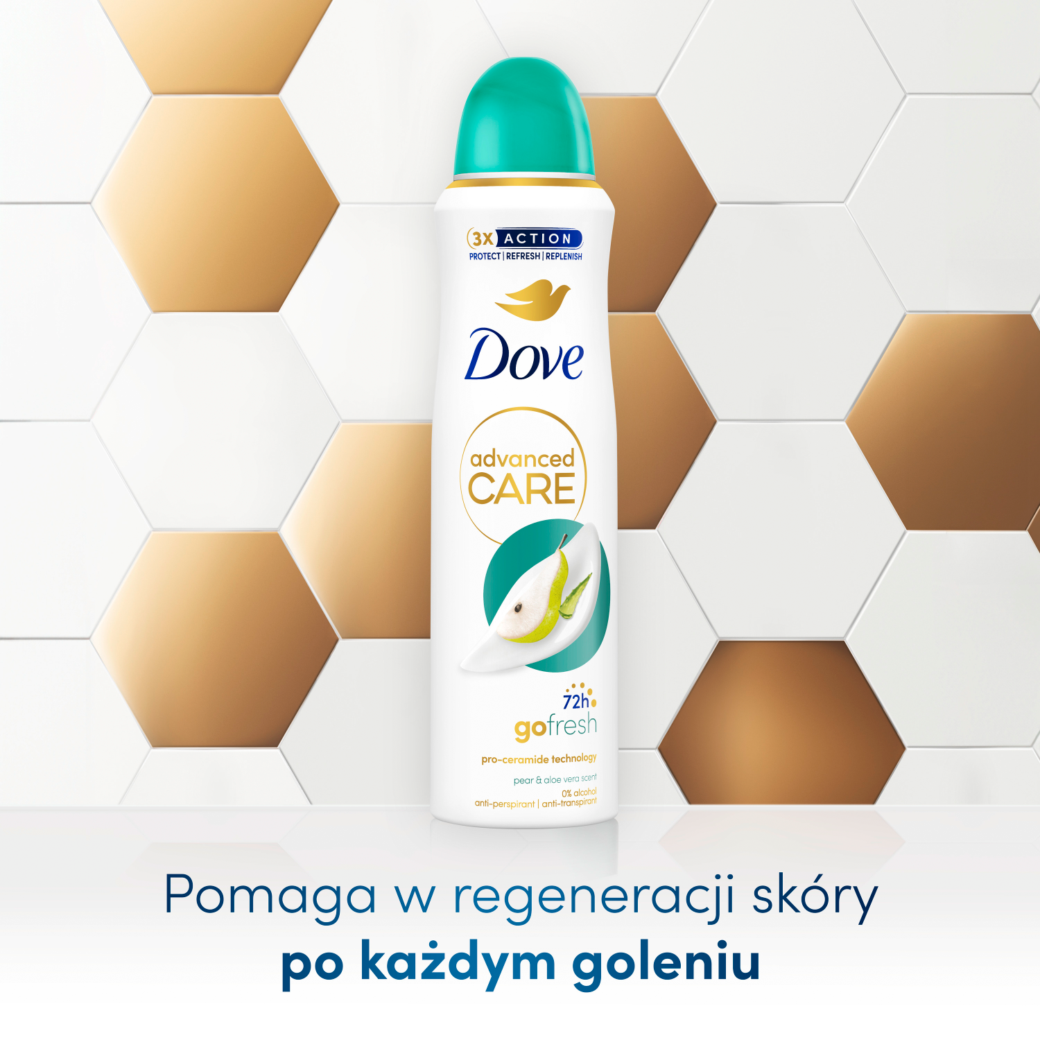 Dove Advanced Care con aroma a pera y aloe vera