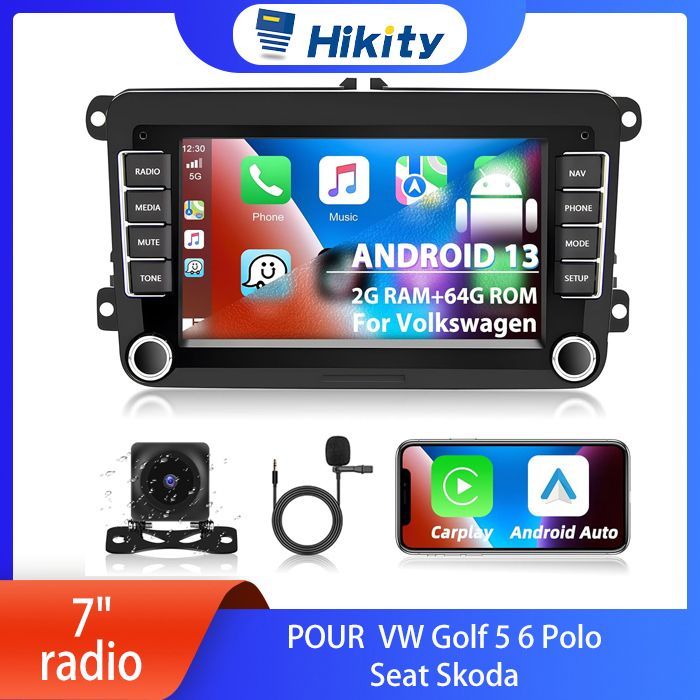 Autorradio Hikity Android 13 para VW/Skoda/Seat - 7