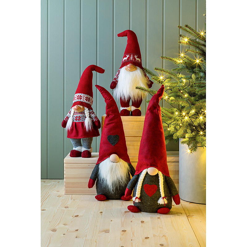 Hjem Favoritt Julenissen h 70 cm hann rød