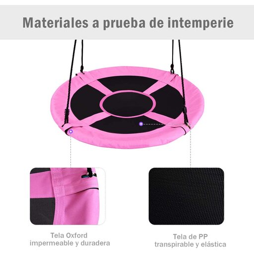  Balançoire nid rond Costway, 100 cm de diamètre