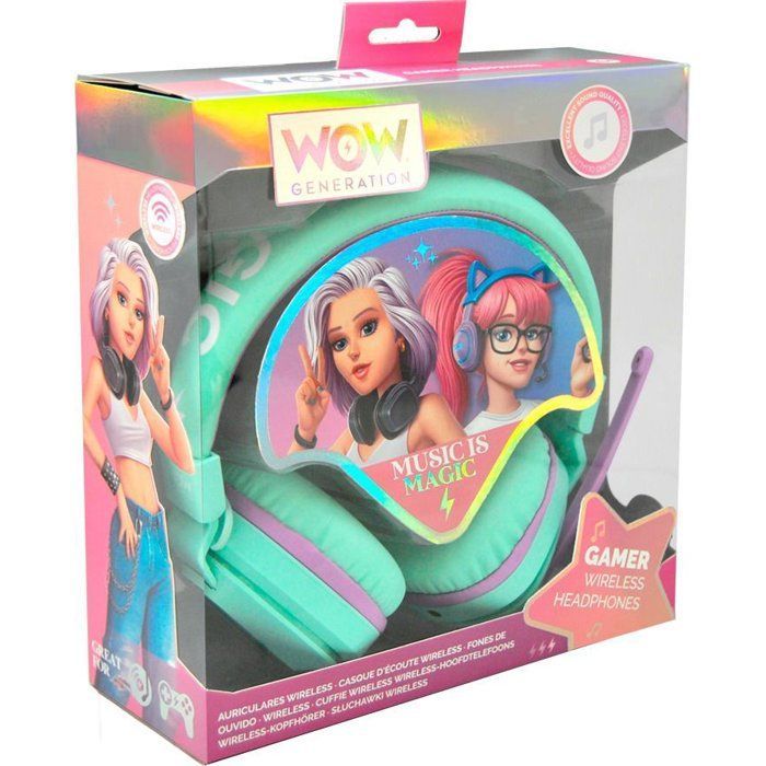 Fones de ouvido Bluetooth - LICENÇA INFANTIL - GERAÇÃO WOW - A partir de 5 anos de idade