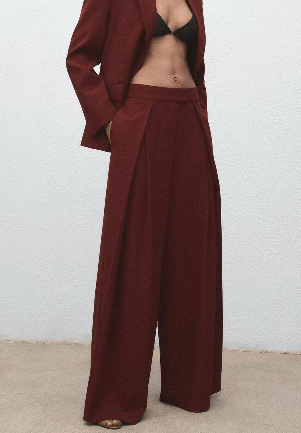 Mango broek - gemêleerd oranje