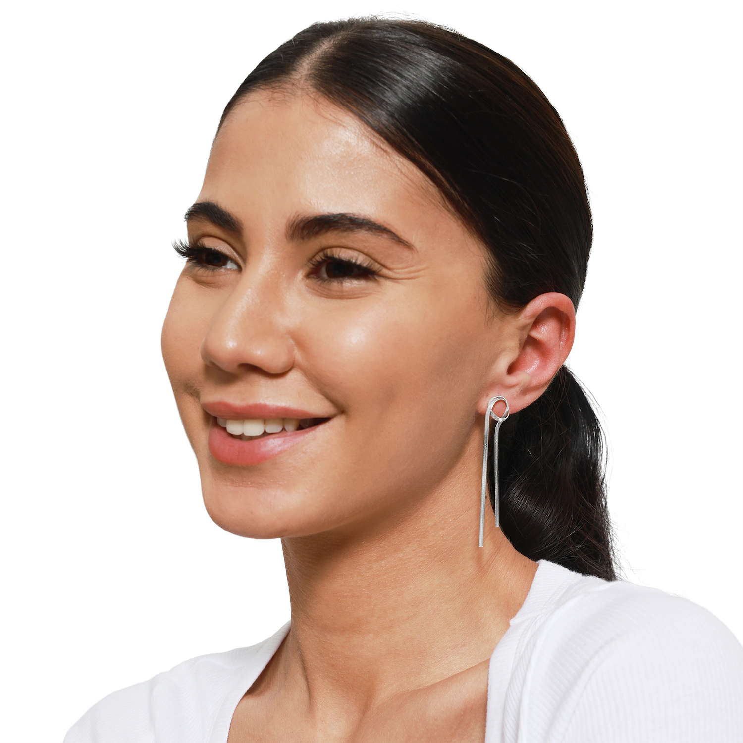 Heideman Boucles d'oreille Enya couleur argentée polie