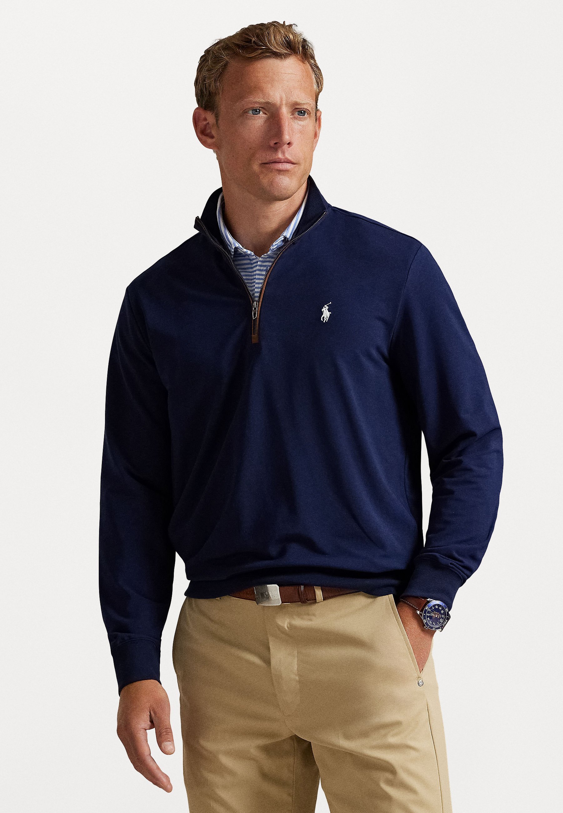 Polo Ralph Lauren CLASSIC STRETCH FRENCH TERRY PULLOVER - Maglia a maniche lunghe - blu navy raffinato