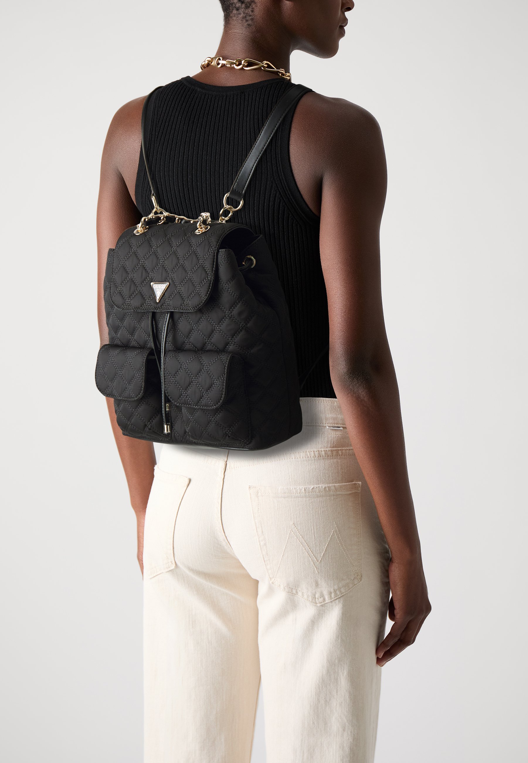 Sac à dos à rabat Guess GIULLY II - Noir