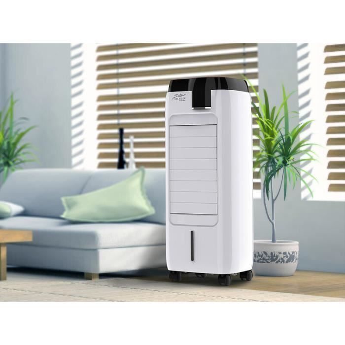 Rafraîchisseur d'air à évaporation 6 L / 120 W LW-500 - SICHLER HAUSHALTSGERATE - Mobile - Blanc