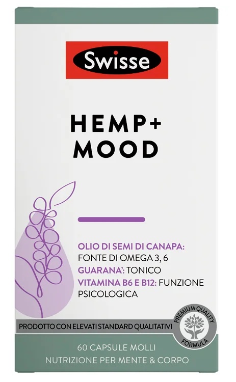 SWISSE Swisse Hemp+ Voedingssupplement voor een goed humeur 60 capsules Fysiek en mentaal welzijn