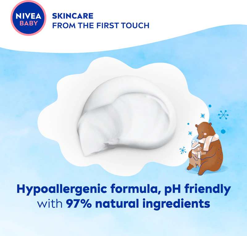 NIVEA BABY Wind & Weather crème beschermt tegen kou en wind.
