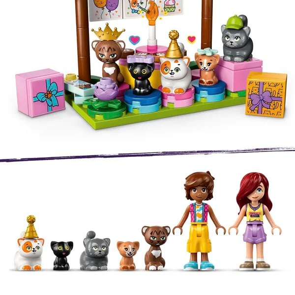 LEGO Friends 42666 Mačja rojstnodnevna zabava in hišica na drevesu