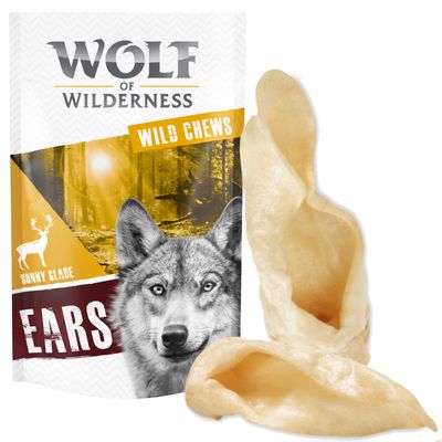 Paquete de prueba de golosinas para perros Wolf of Wilderness: orejas secas.