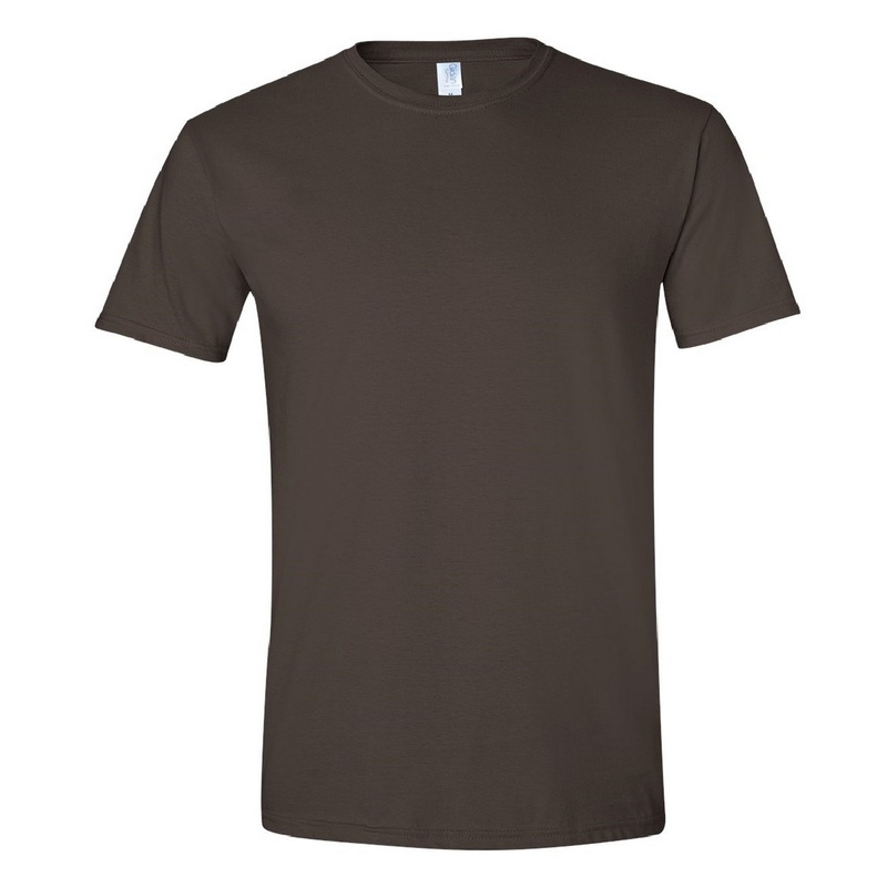  Tricou simplu moale cu mânecă scurtă, 100% bumbac gros, Gildan