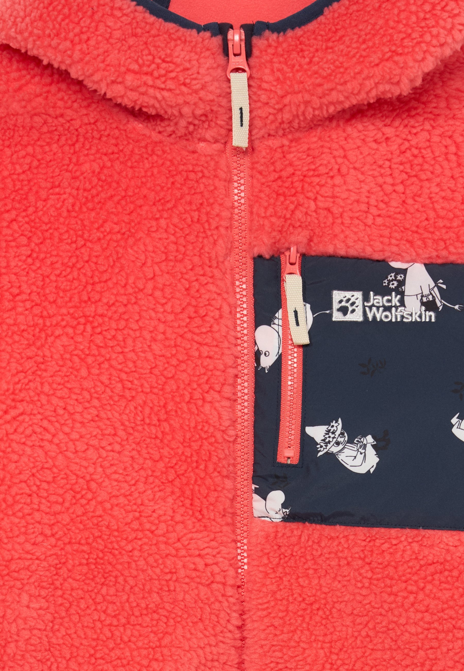 Jack Wolfskin MOOMIN ICE CURL - Fleecejack - zonsondergangkoraal