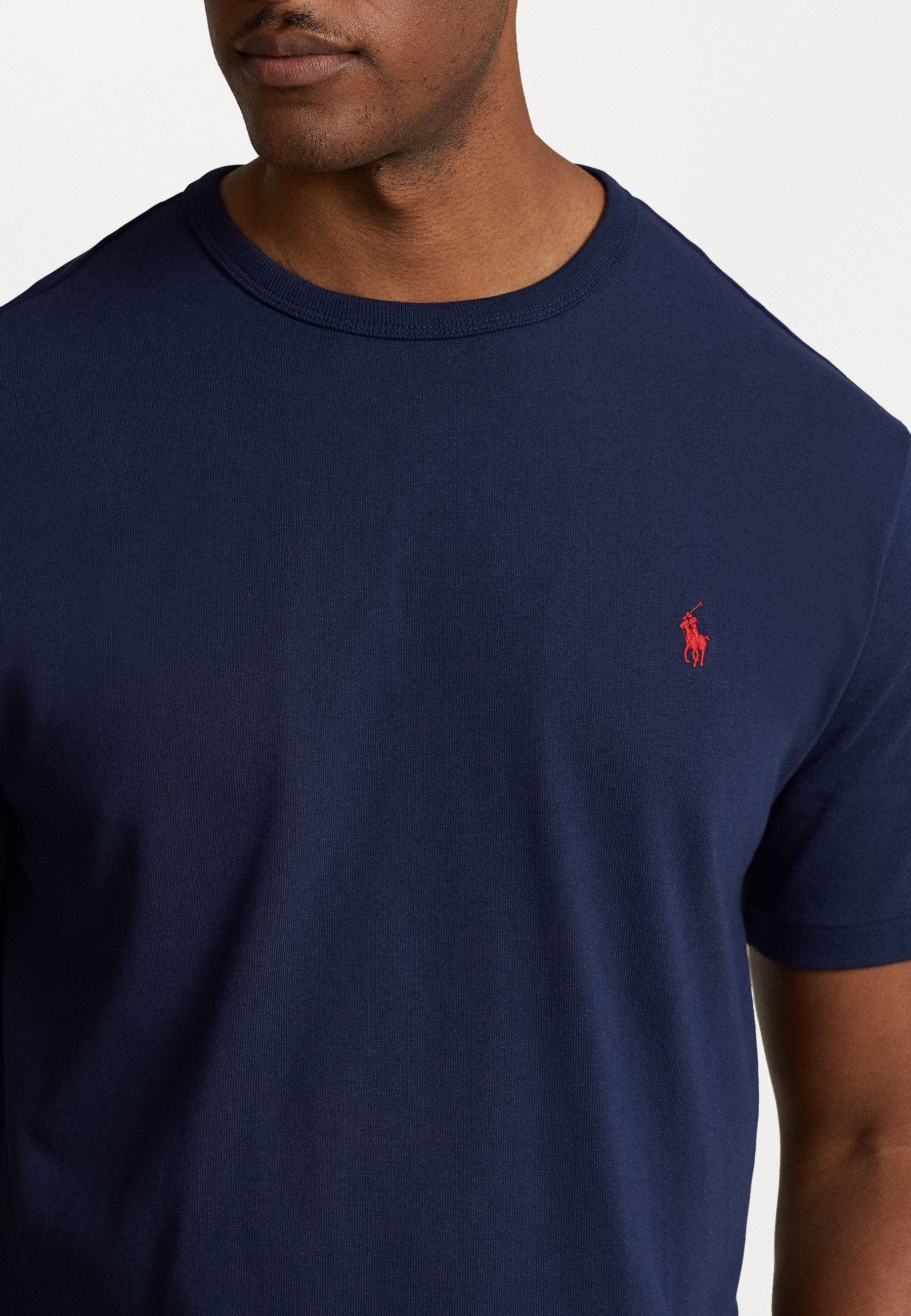T-shirt Polo Ralph Lauren Big & Tall in jersey pesante - T-shirt basic - Newport Navy