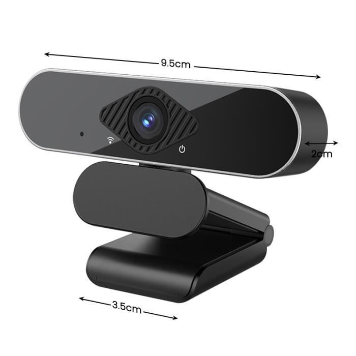 UVERBON  Webcam PC 2K Full HD Caméra Web avec Auto Focus , Microphone Antibruit , 360° Rotation , Windows, Mac , Android + Trépied