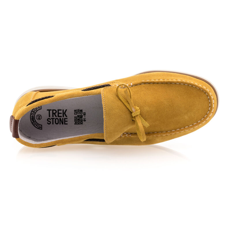 Miesten keltaiset loaferit/veneilykengät