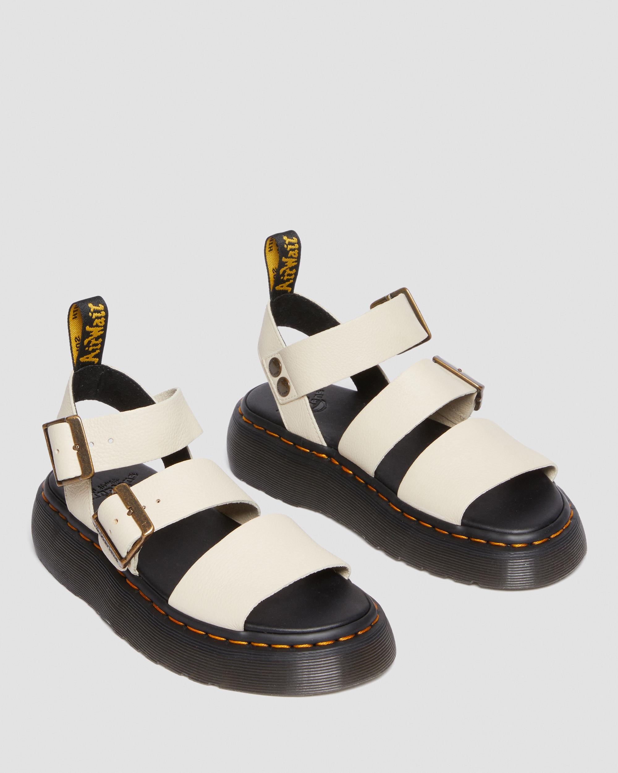 Gryphon Quad Leder Plattform Sandalen