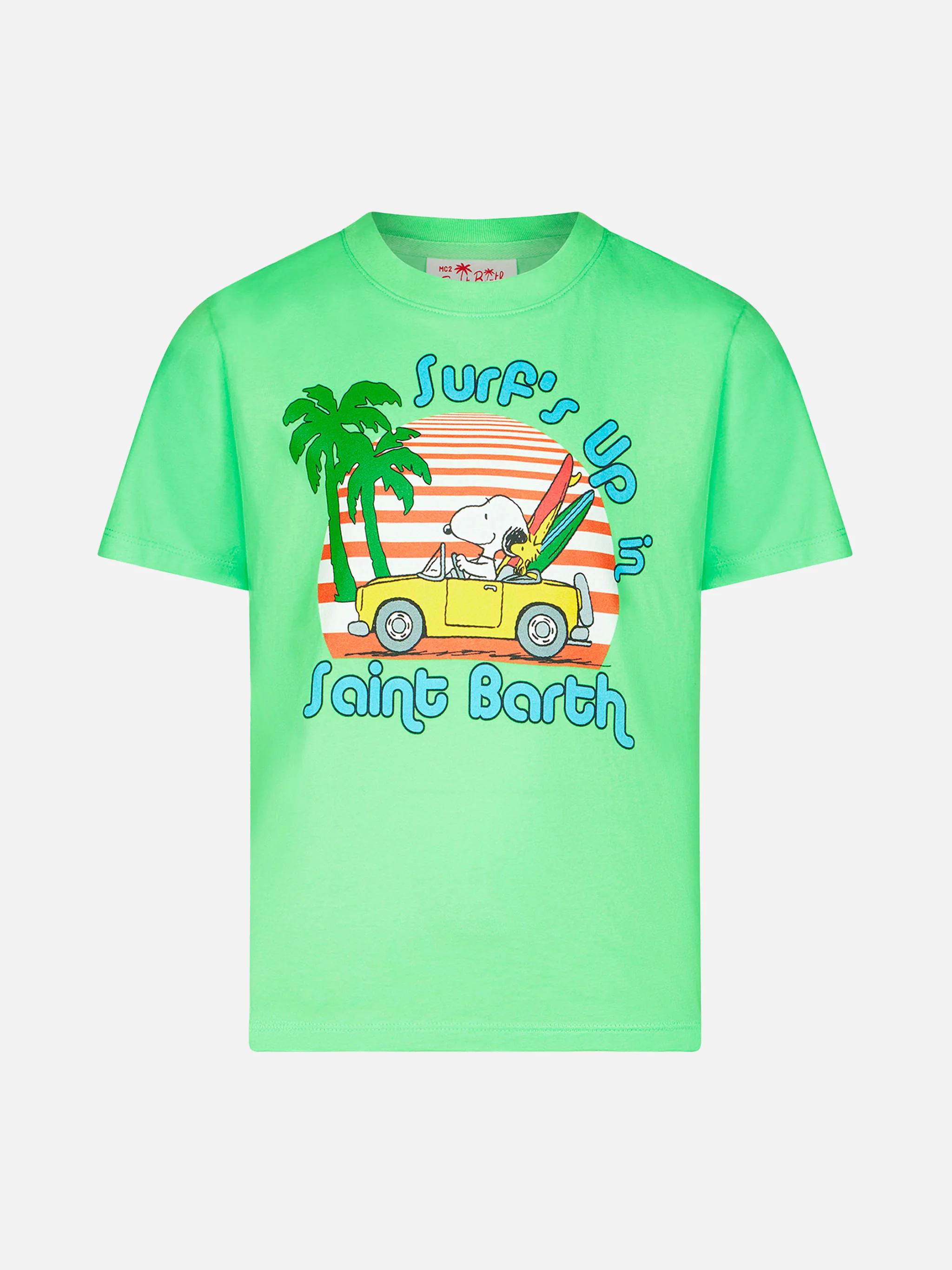Groen katoenen T-shirt voor jongens met Snoopy-print | SPECIALE EDITIE