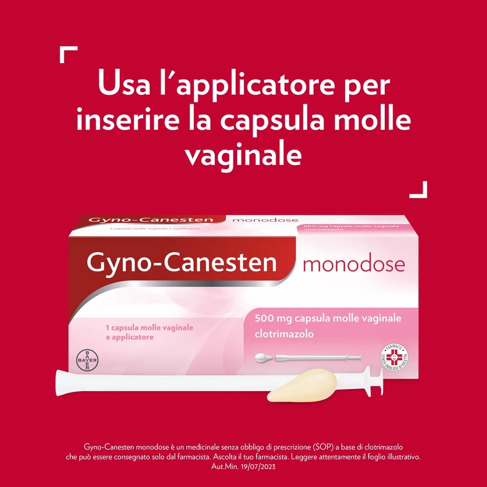 GYNOCANESTEN Gyno-Canesten Eenmalige dosis 1 capsule Symptomen van candidiasis