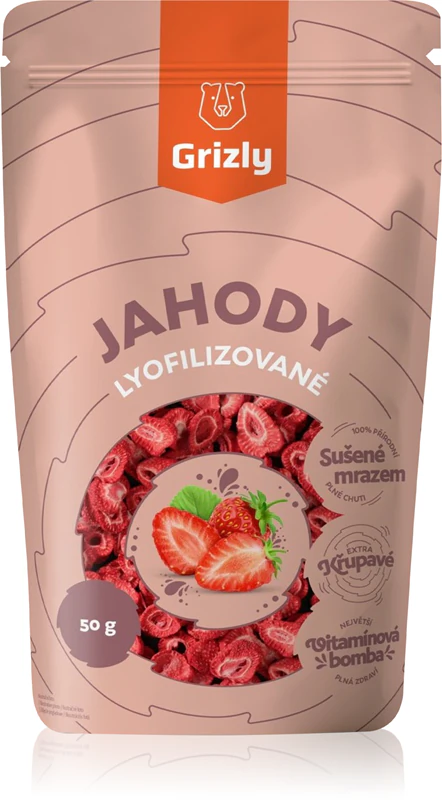 Grizly gevriesdroogde aardbeien Gevriesdroogd fruit