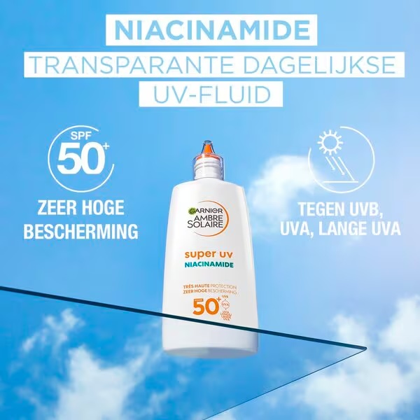 Garnier Ambre Solaire Super Uv Niacinamide Fluid proti nepravilnostim SPF50+<br>40 ml