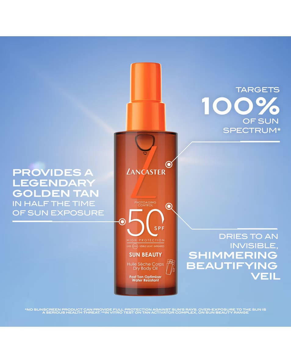 LANCASTER Sun Beauty Ξηρό Λάδι Σώματος SPF30