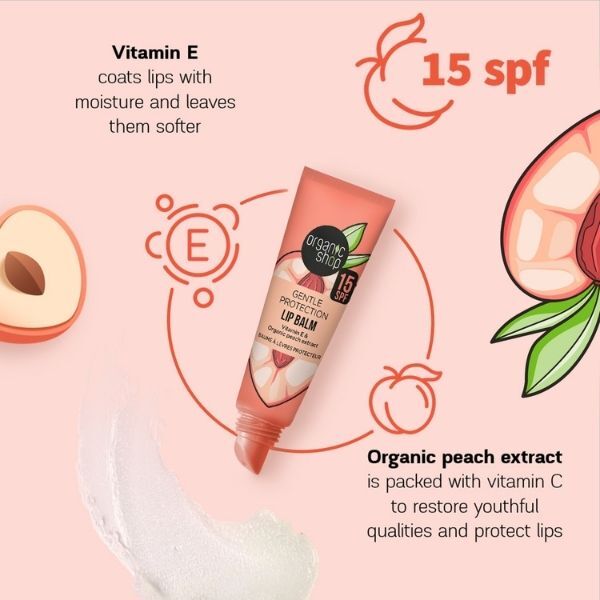 Organic Shop Milde Beschermende Lippenbalsem SPF 15 10ml