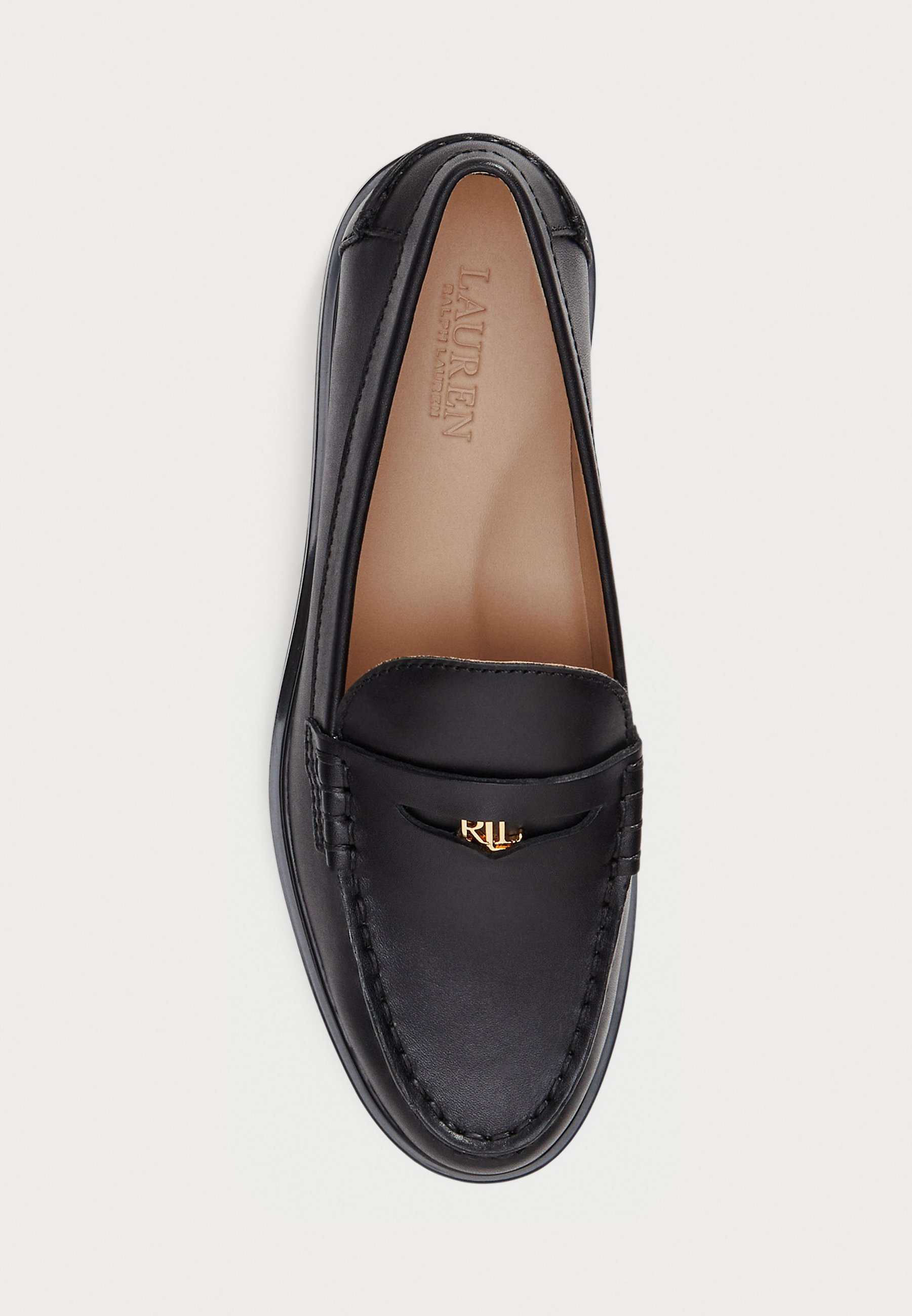 Lauren Ralph Lauren MARLI PENNY LOAFER AUS KALBSLEDER - Slipper - schwarz