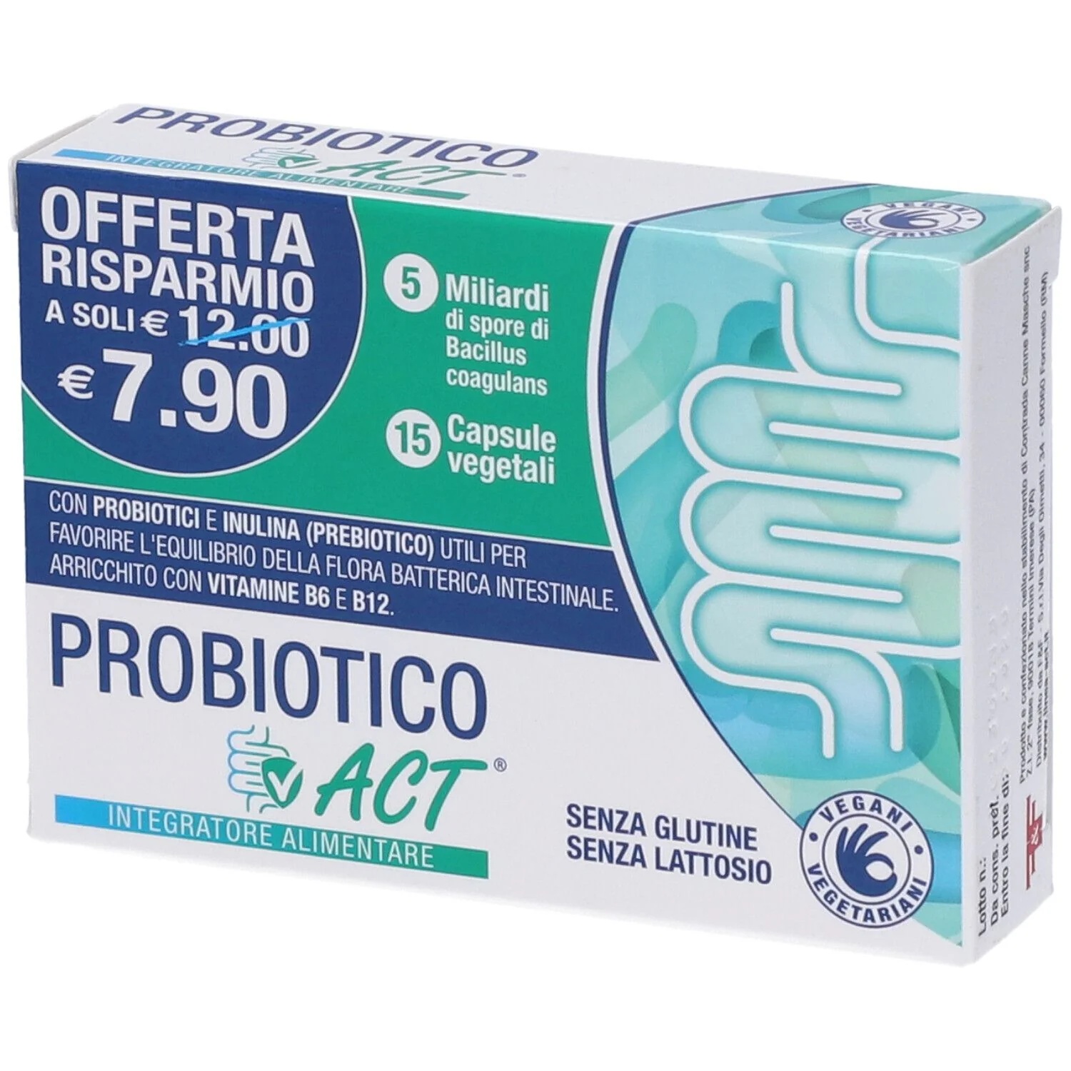 F&F Probiotic Act 15 capsules Bien-être Flore
