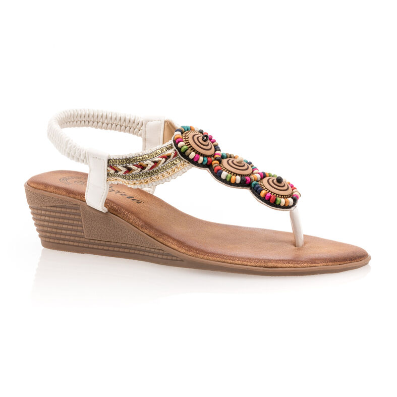 Hvite flip-flops / sandaler til dame
