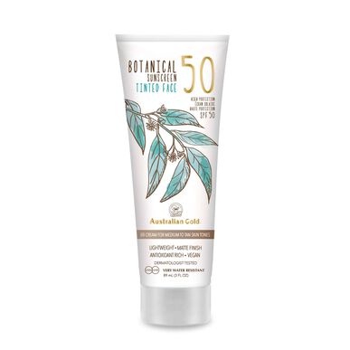 „Australian Gold Botanical“ veido apsaugos nuo saulės kremas, vidutinio atspalvio, 88 ml