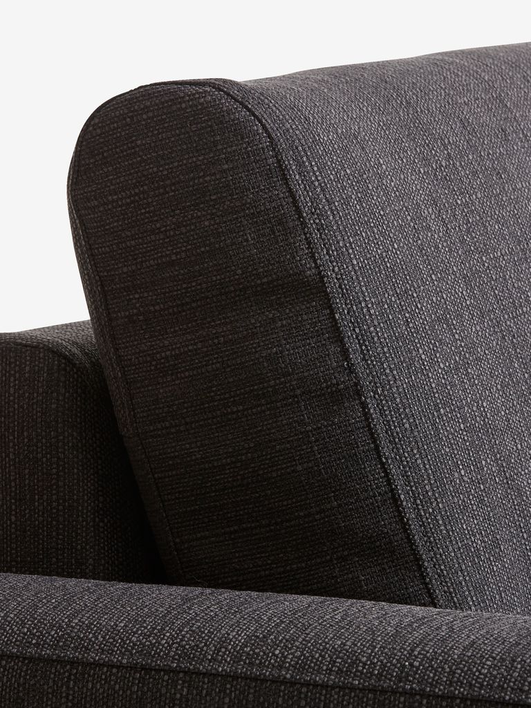 BEDSTED Sivi kauč na razvlačenje s ležaljkom BEDSTED
