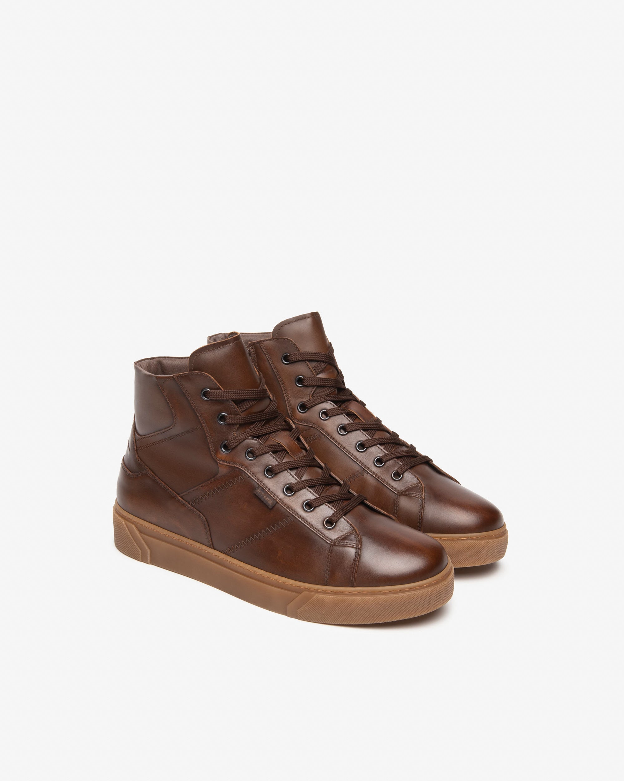 Baskets montantes en cuir pour hommes